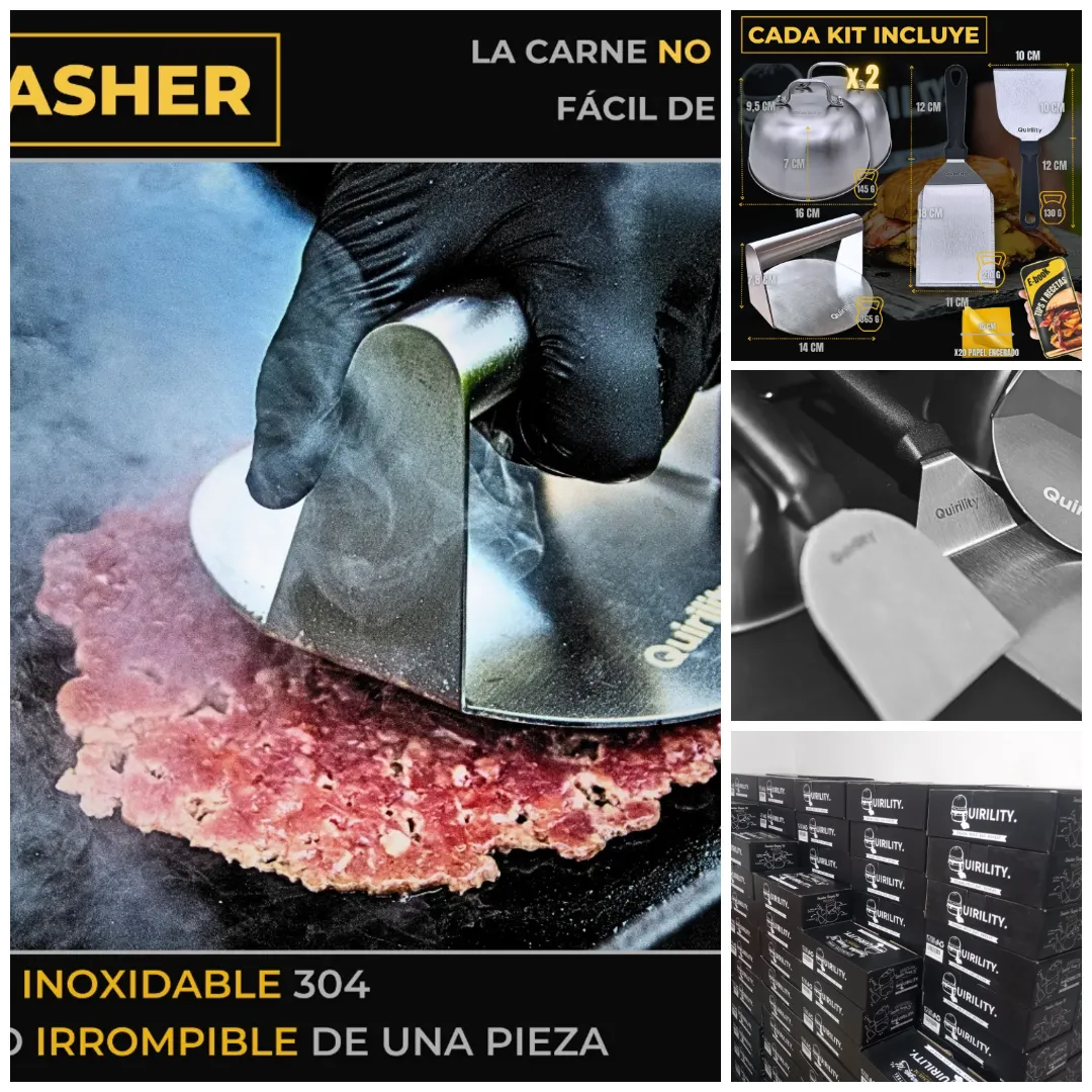 Liquidacion Kit De Cocina Espatula Para Smash Burger