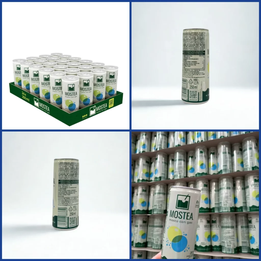 Liquidación de 2800 latas de mosto con gas