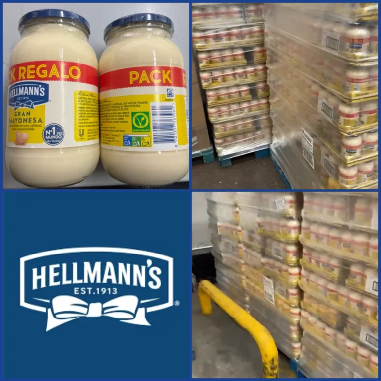 Liquidación mayonesa Hellmanns 9 palets