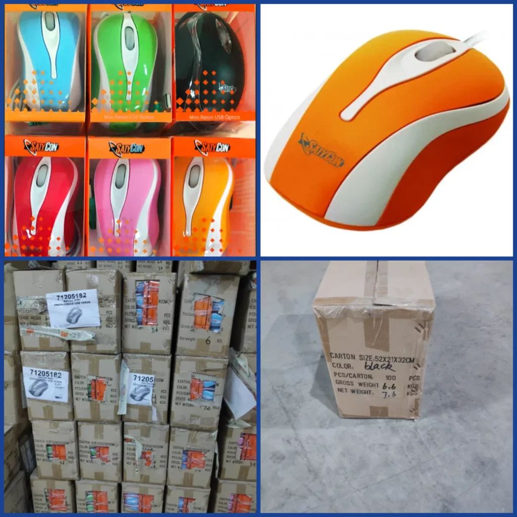 Liquidación Lote 14300 Ratones USB Ópticos 3D Colores